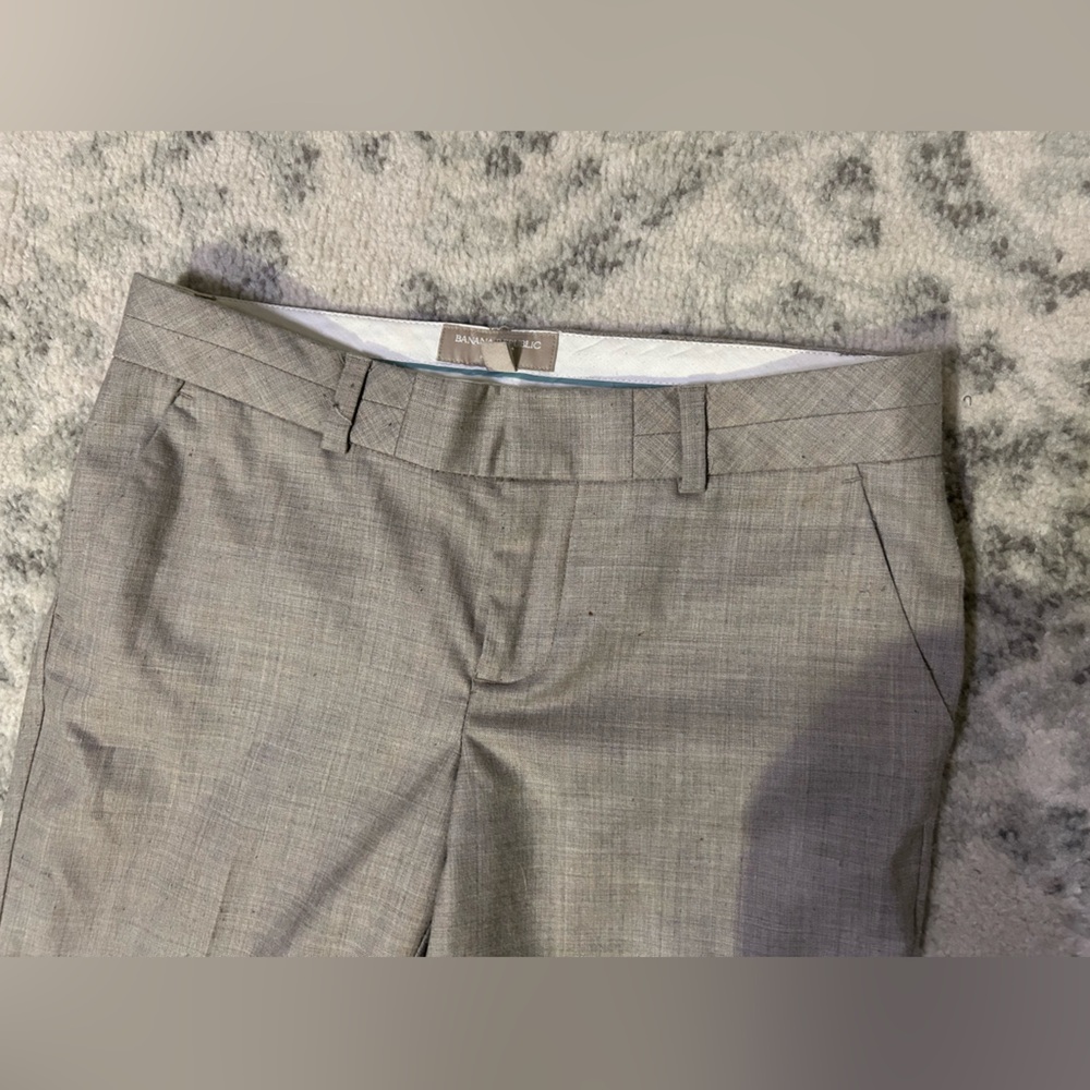 Women’s low waisted Grey Wide Leg Pants size 4 Banana Republic - Picture 9 of 10